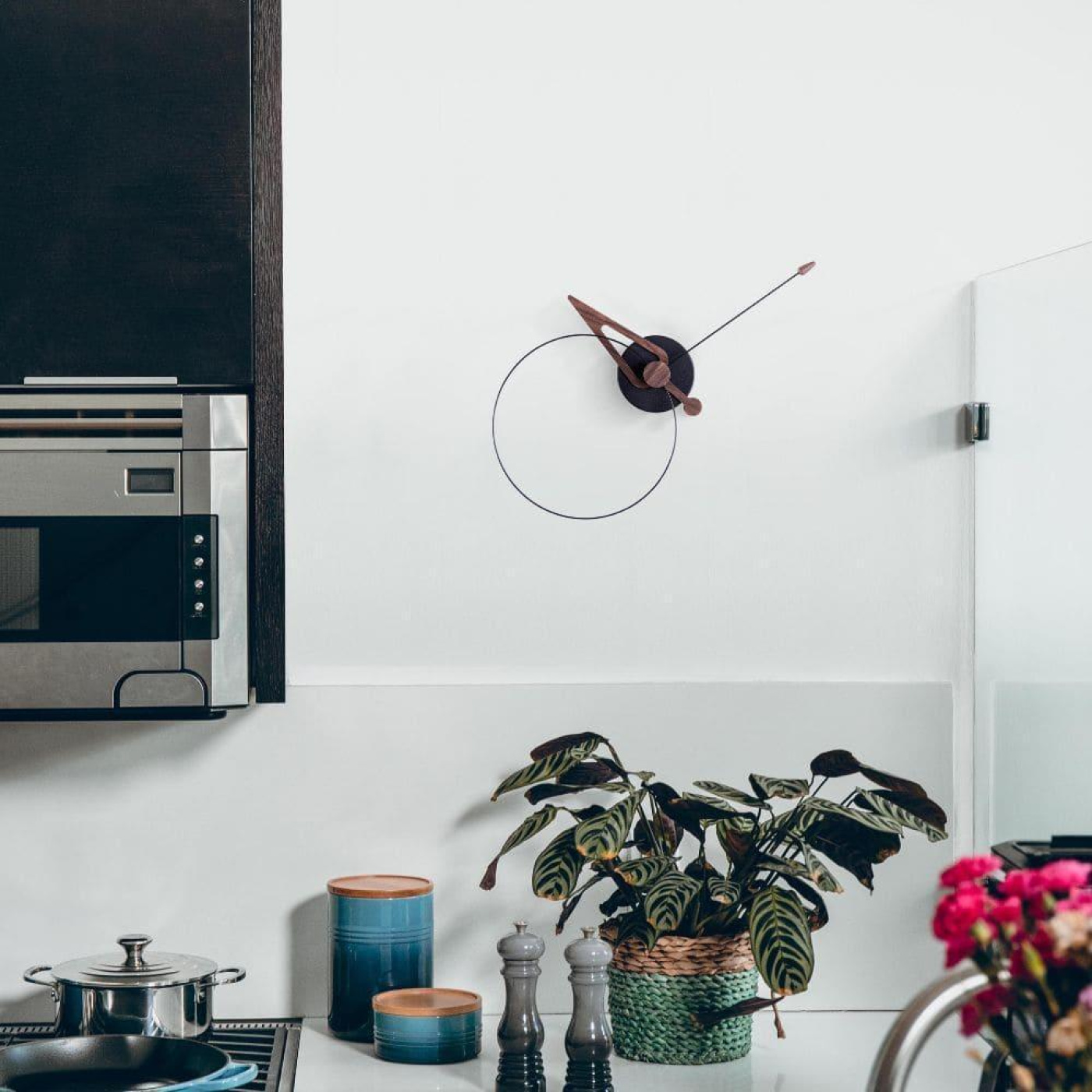 Nomon pico wall clock walnut black g3 v1699194747