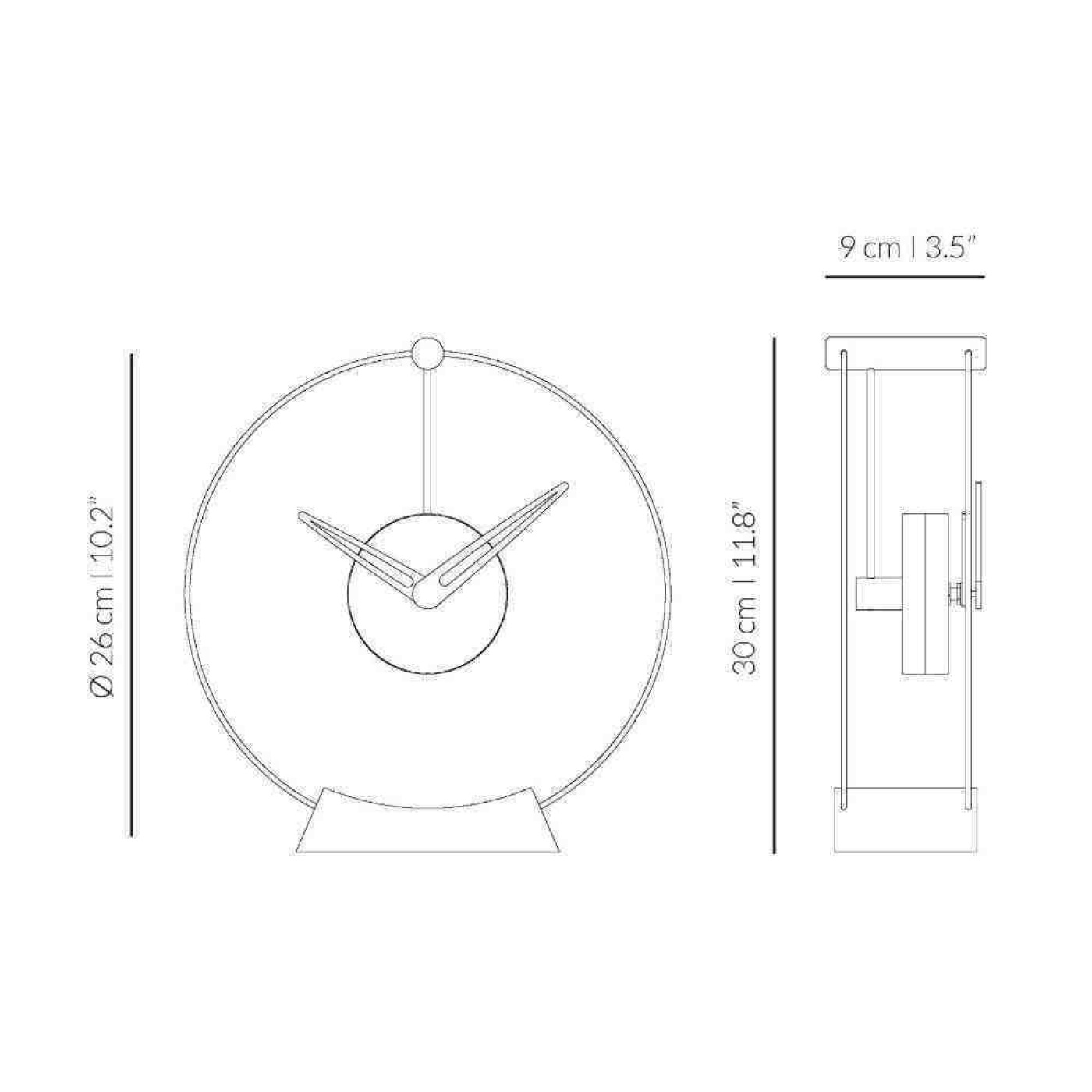 Nomon mini aire table clock g3 v1699194679