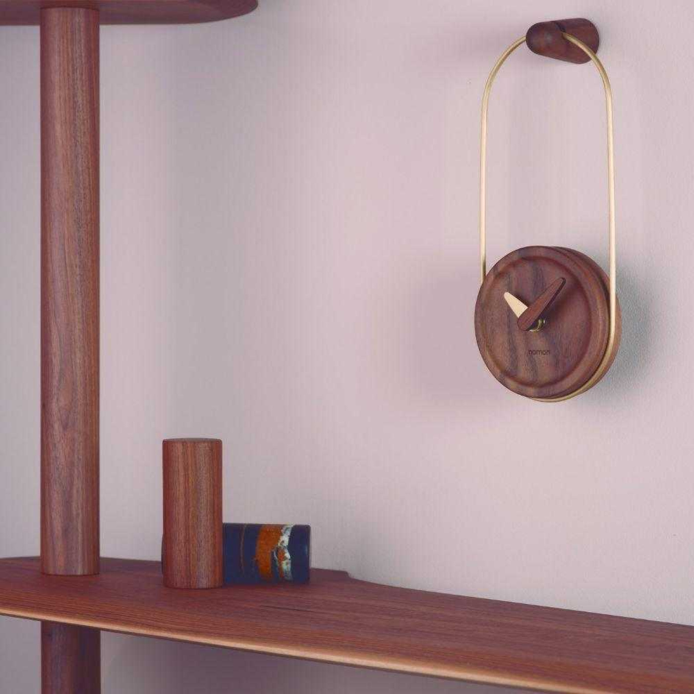 Nomon micro eslabon g wall clock walnut g1 v1699194614