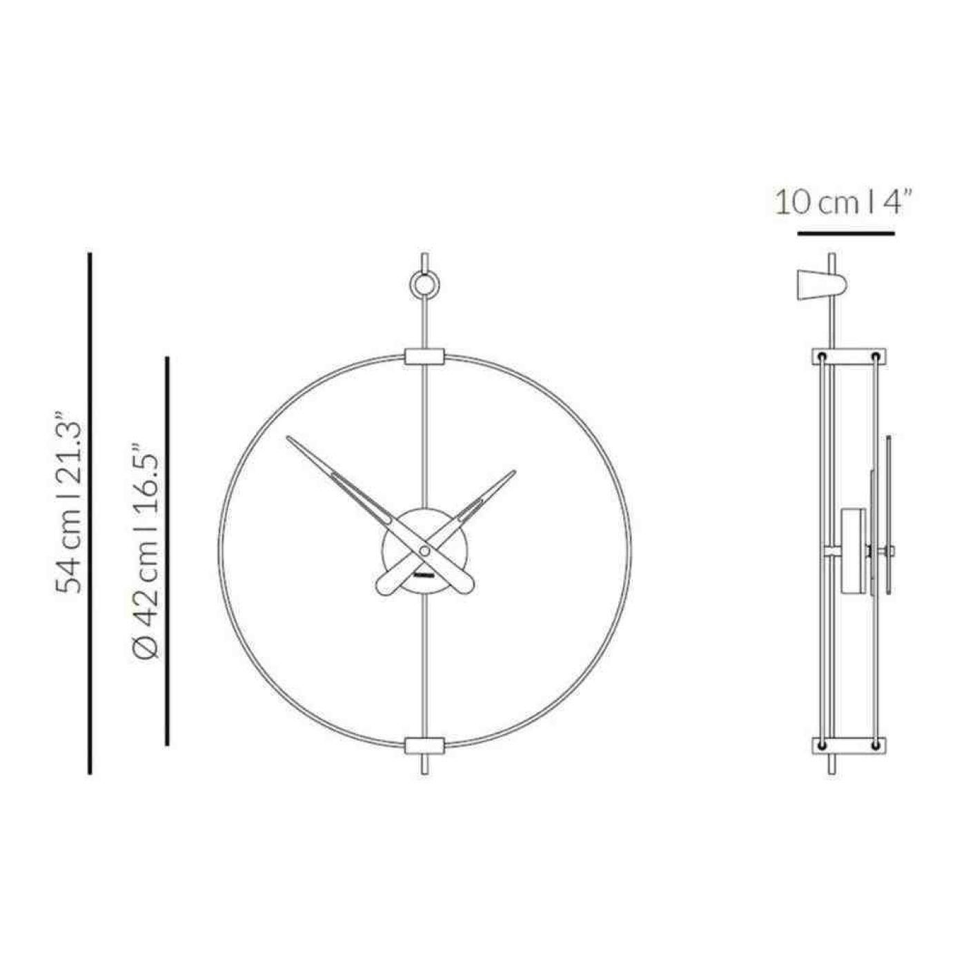 Nomon micro barcelona wall clock graphite g2 v1699194566