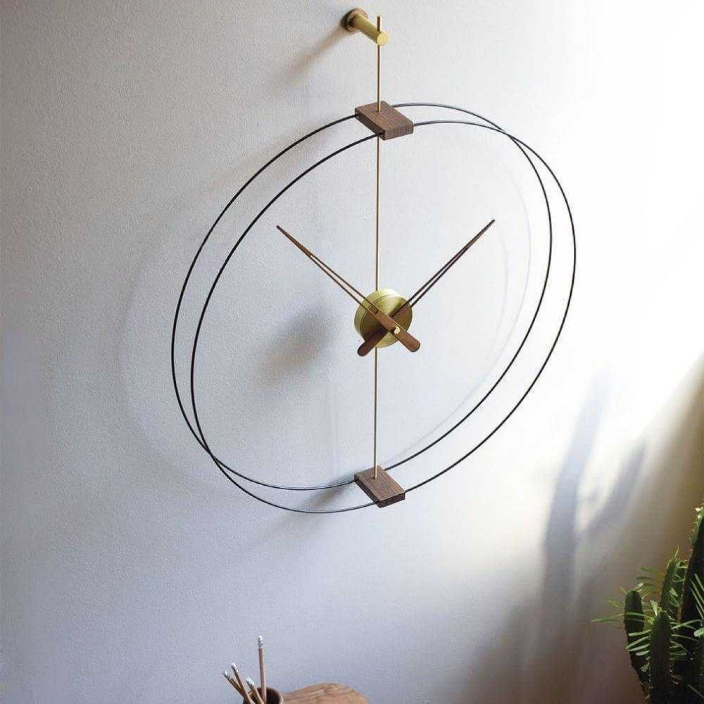 Nomon mini barcelona wall clock brass g1 v1699194562