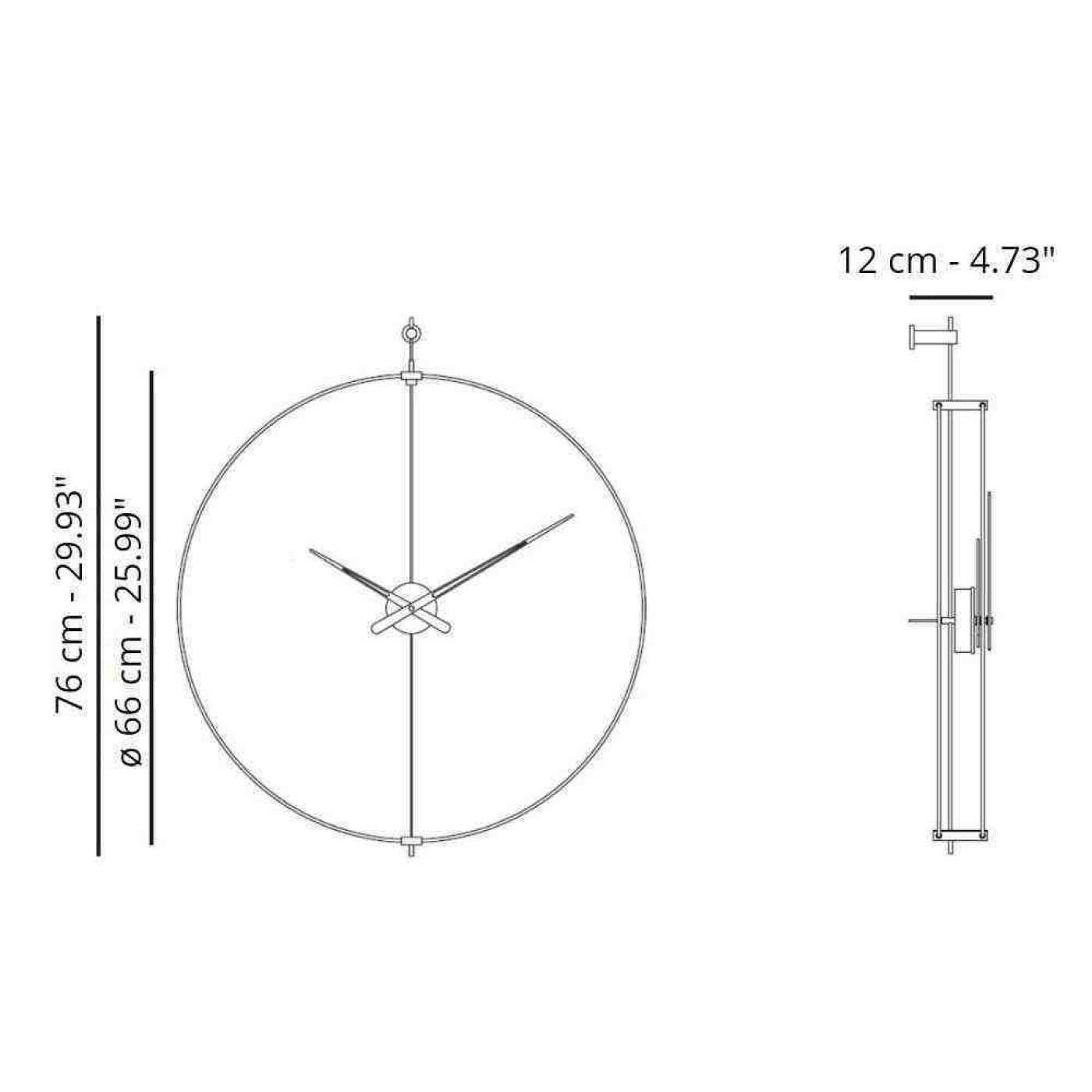 Nomon mini barcelona wall clock walnut g1 v1699194544