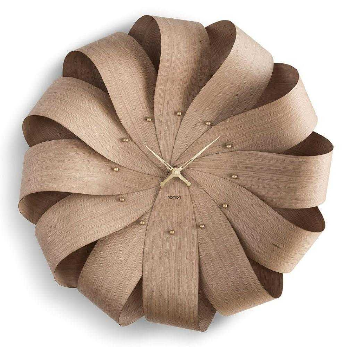 Nomon brisa xl oak wall clock oak v1699194552