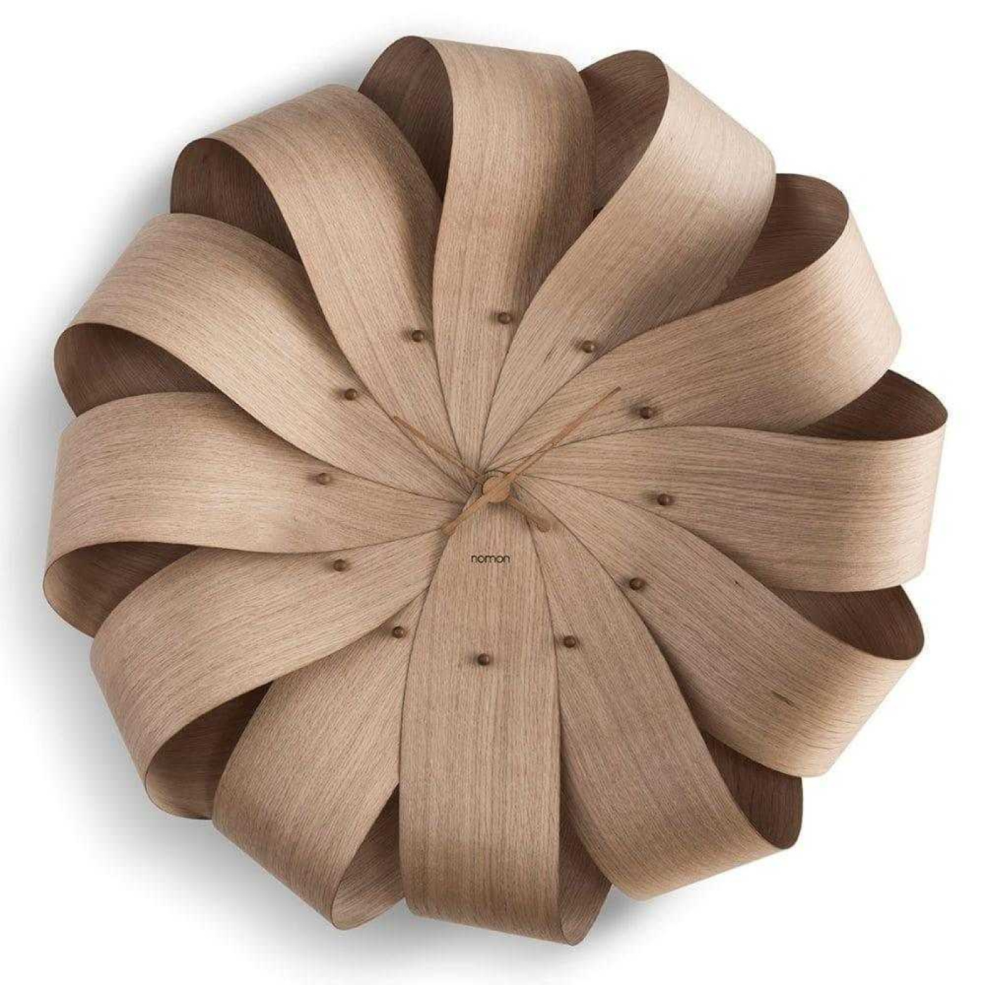 Nomon brisa xl oak wall clock oak v1699194552