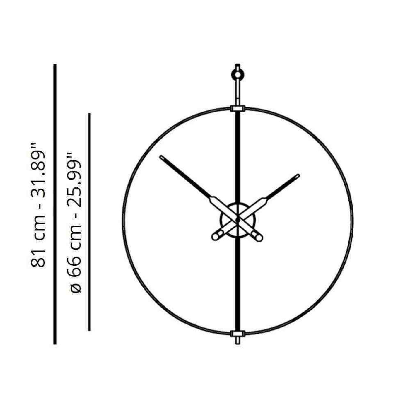 Nomon mini barcelona premium wall clock brass g1 v1699194492