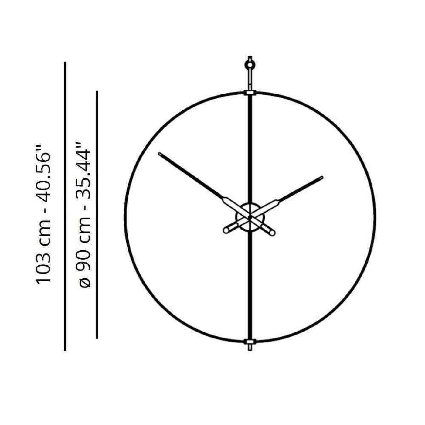 Nomon barcelona premium wall clock black g2 v1699194486