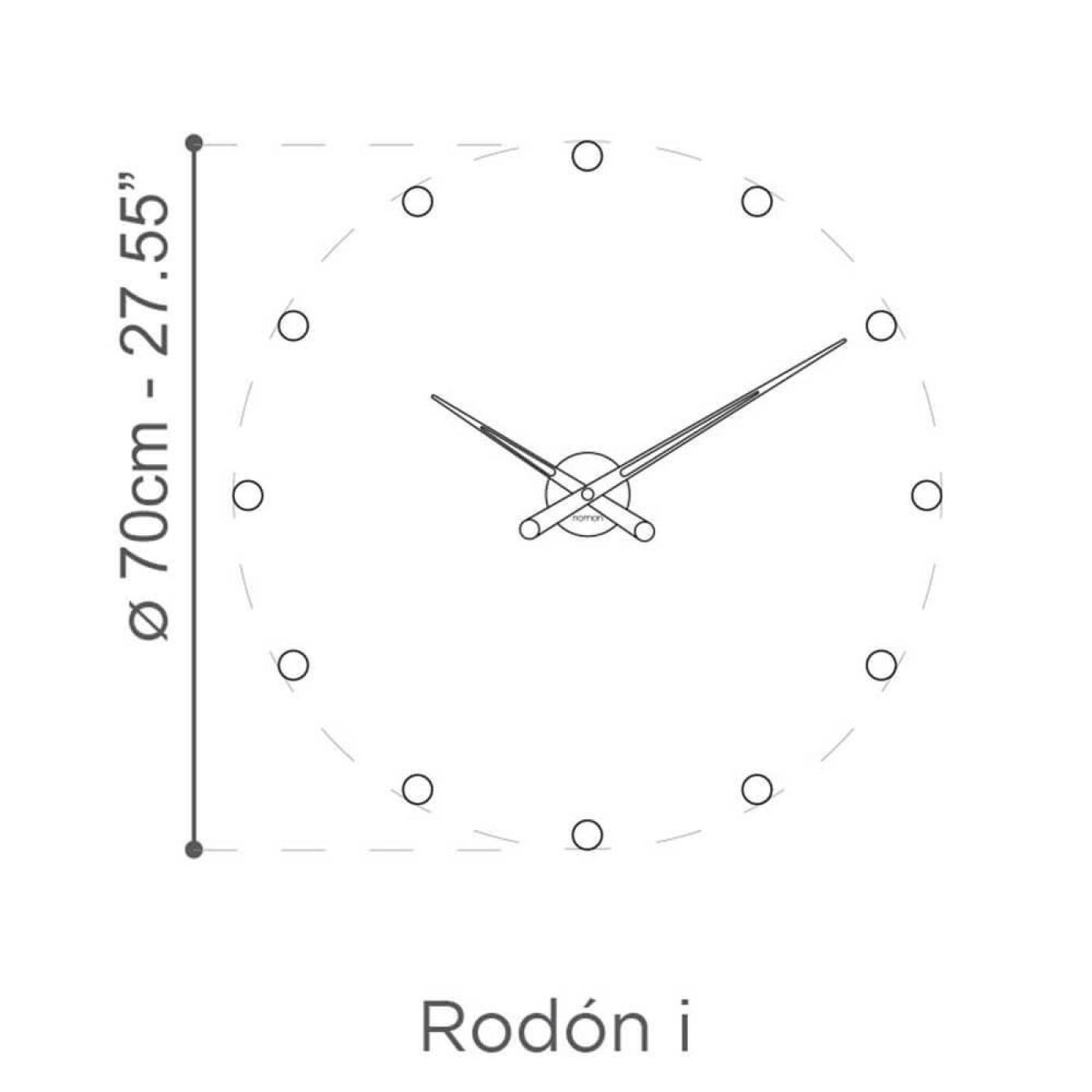 Nomon rodon i wall clock steel buy now on shopdecor 2 v1699246142
