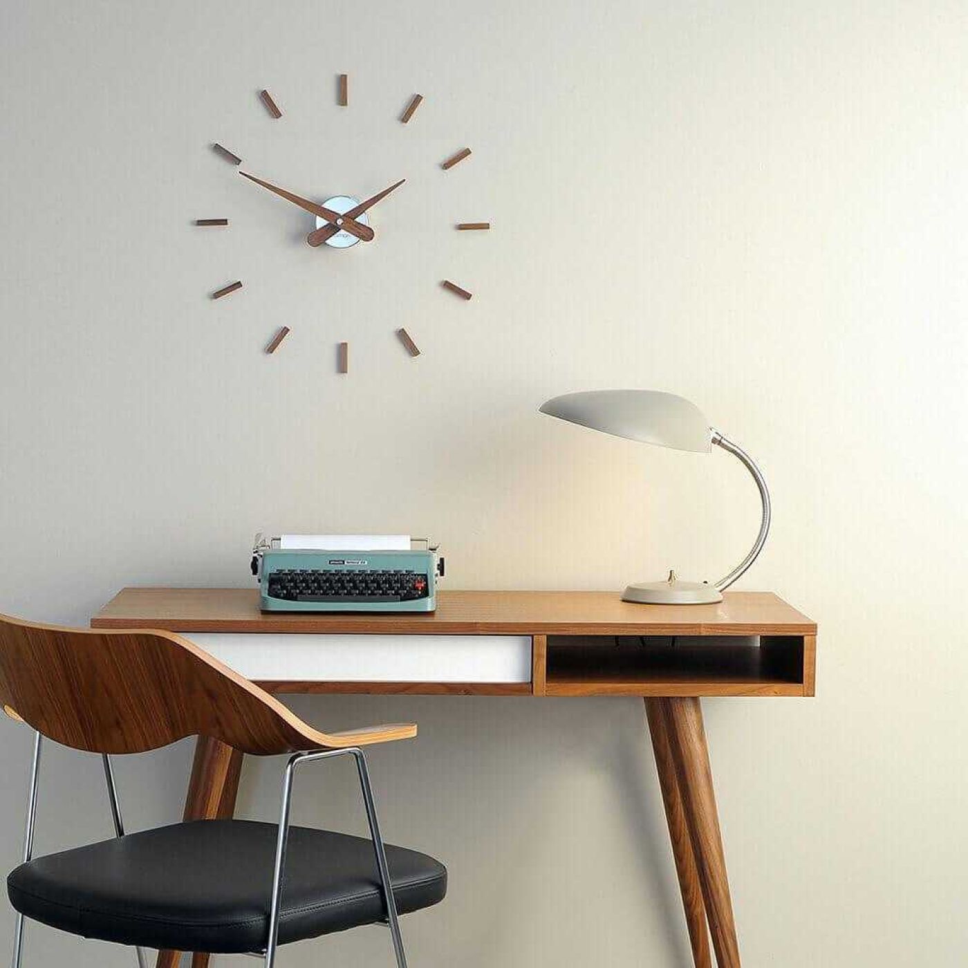 Nomon sunset i wall clock walnut steel with details in steel buy now on shopdecor 2 v1699246142