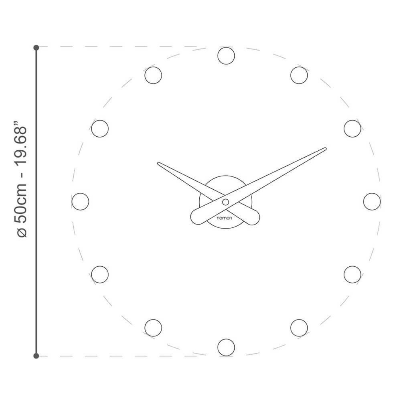 Nomon rodon mini l wall clock made of wood buy now on shopdecor 2 v1699246143