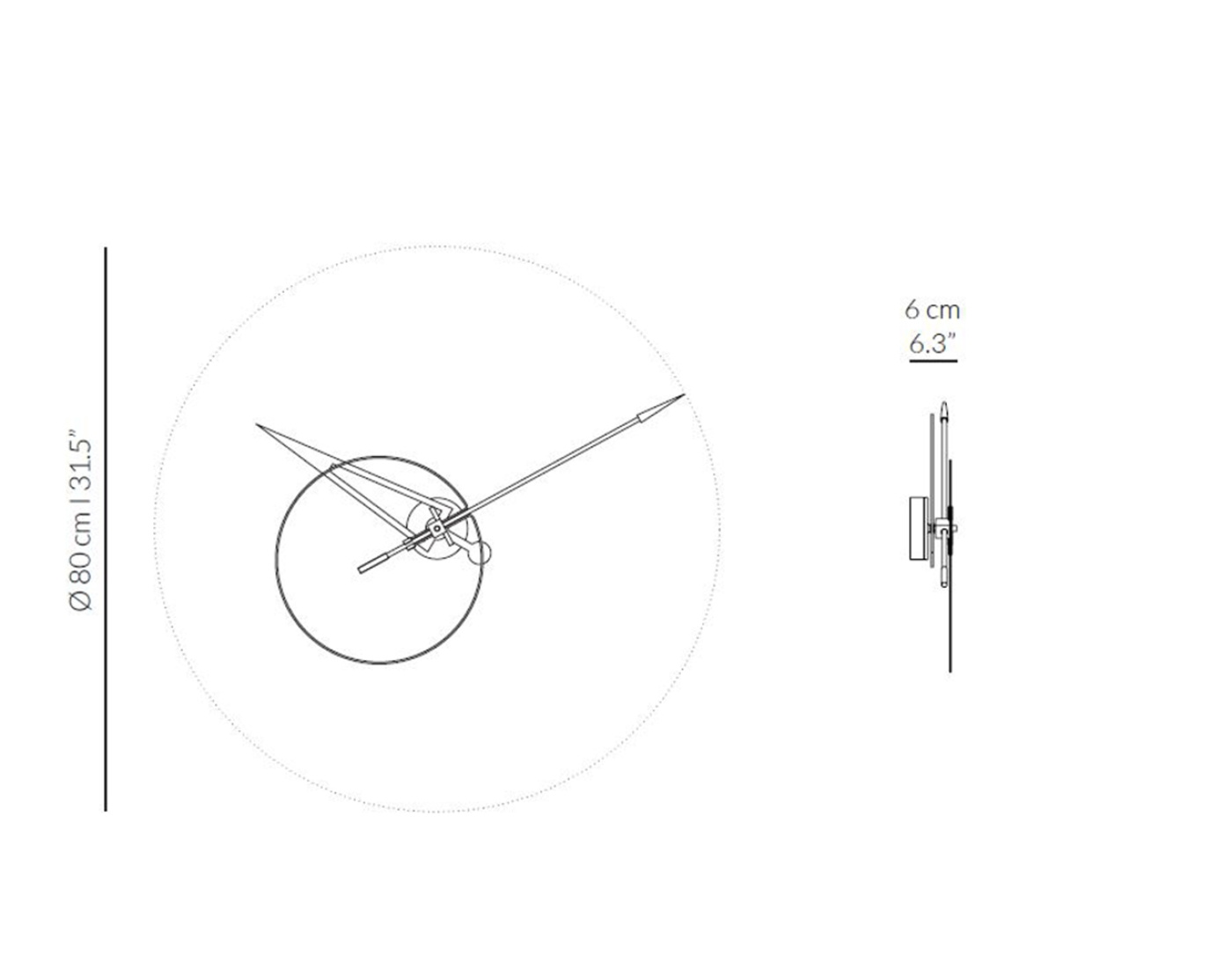 Nomon cris n wall clock made of wood buy now on shopdecor 5 v1699246149