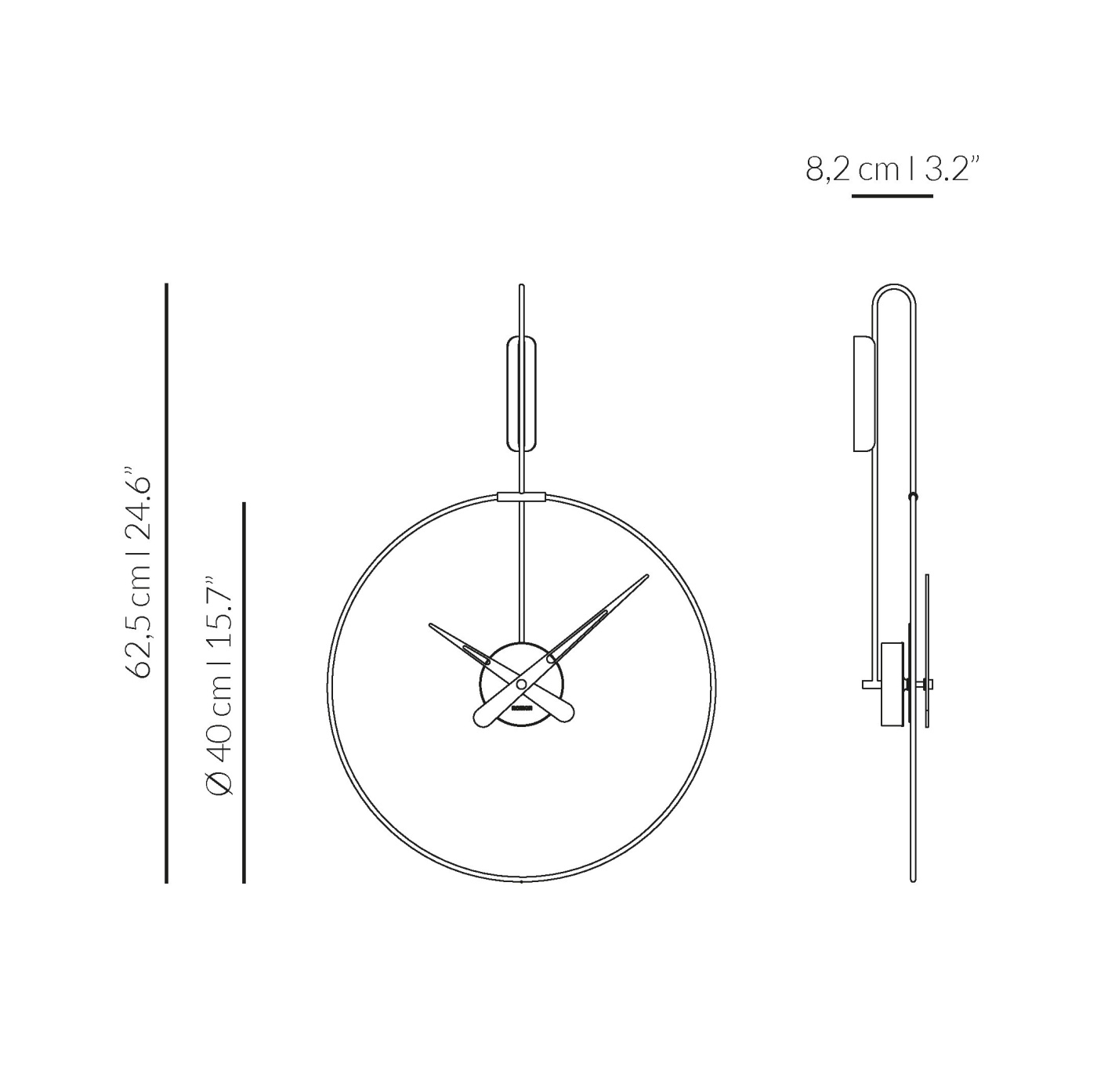 Nomon micro daro wall clock g1 v1699194592