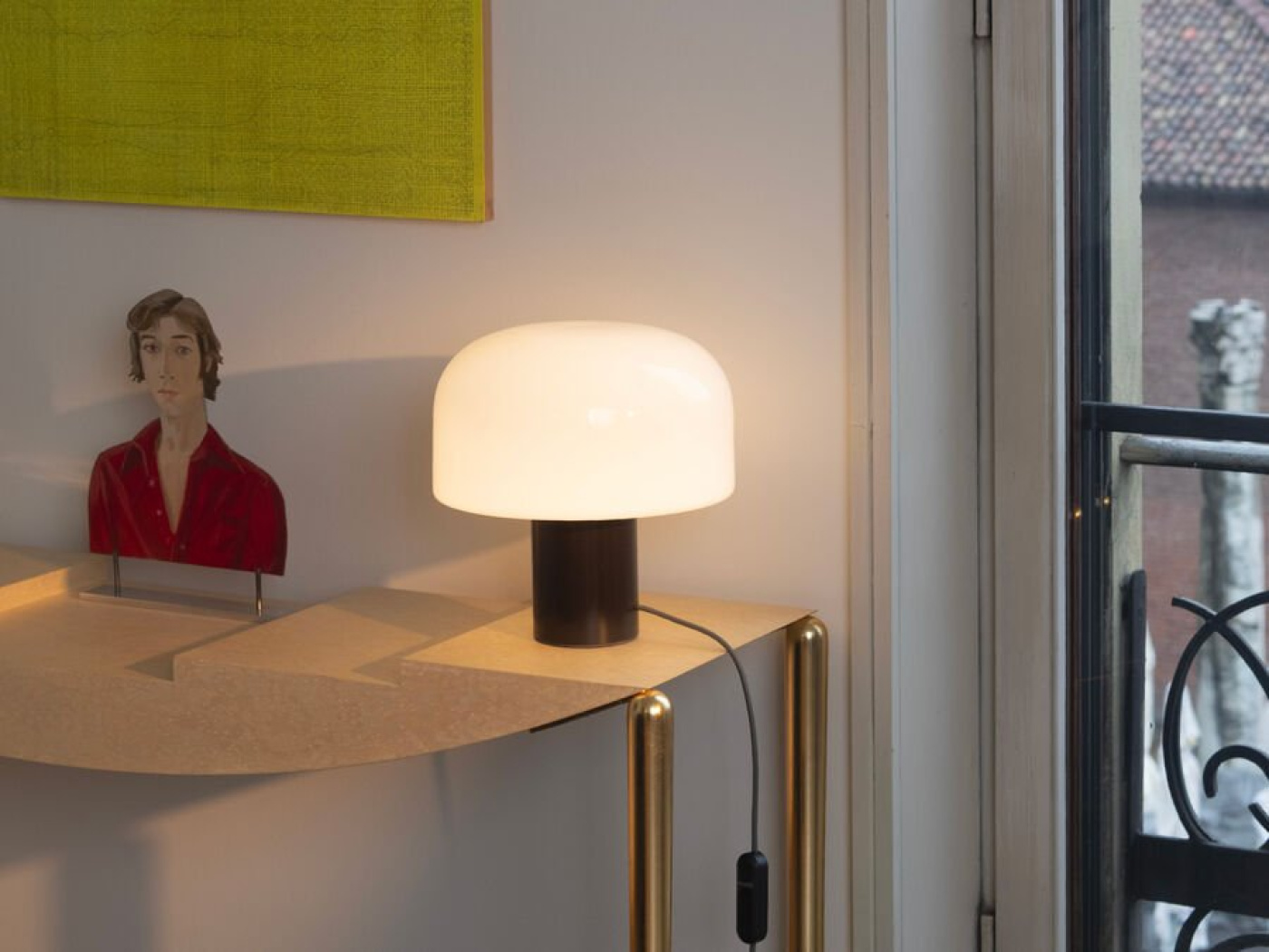 Flos Pim Image Luminaire Table Bellhop Glass Cioko