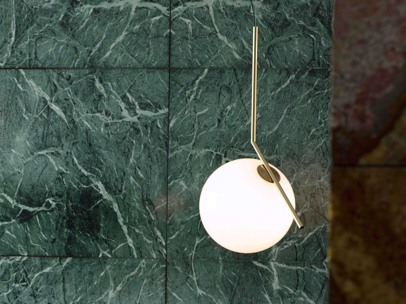 Flos Pim Image Luminaire Suspension IC Lights S3 24 K Gold