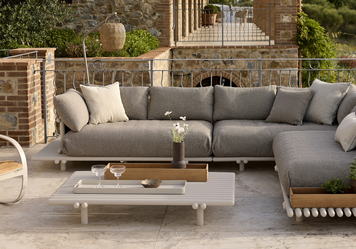 Cane line sticks coffee table 2