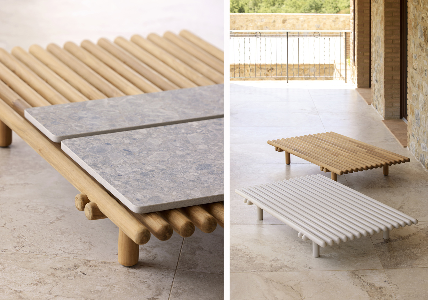 Cane line sticks coffee table 2