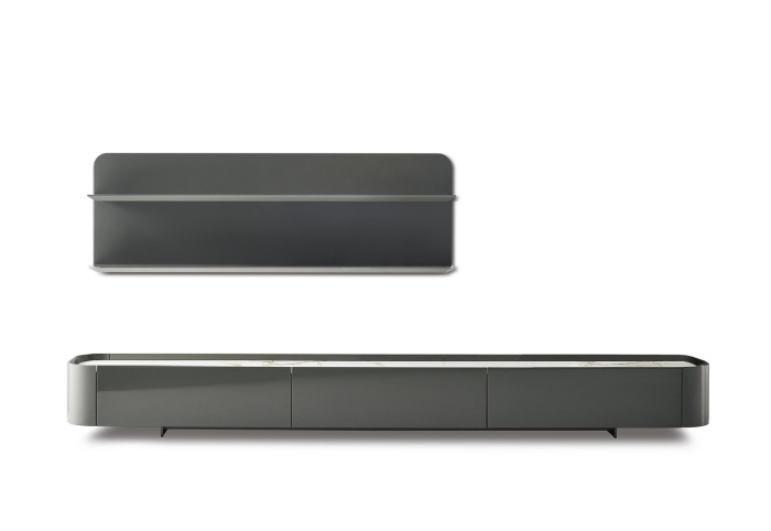 Arragan TV stand and Arragan shelf
