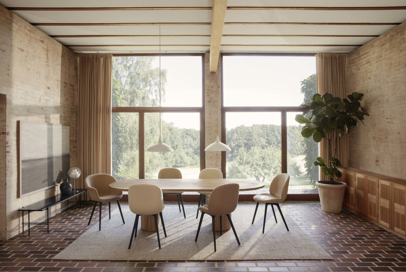 Coco Dining Chair GUBI2 0 Dining Table Semi Pendant FA33 Wall Mirror TS Console 02 1