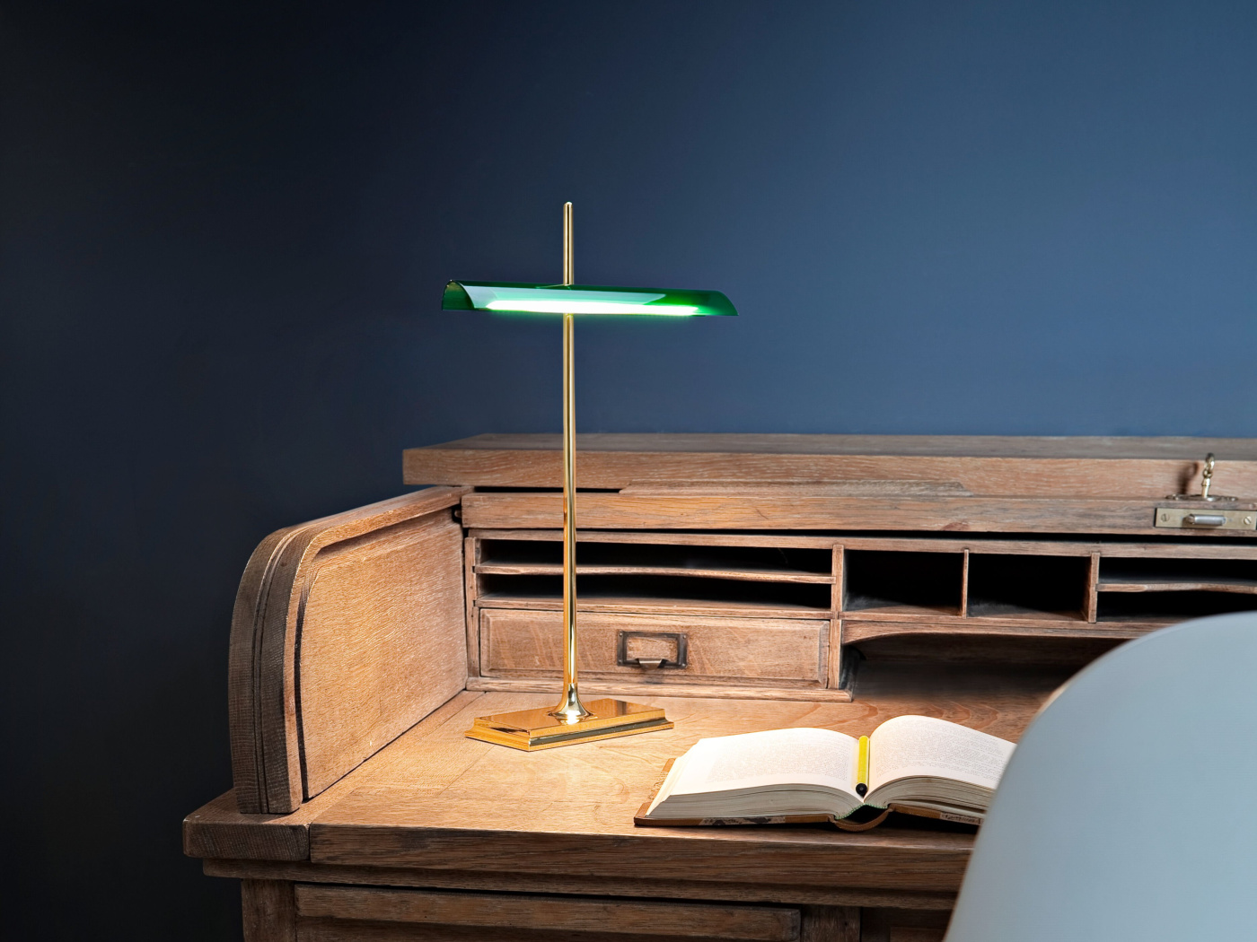 Goldman brass green table gilad flos 03