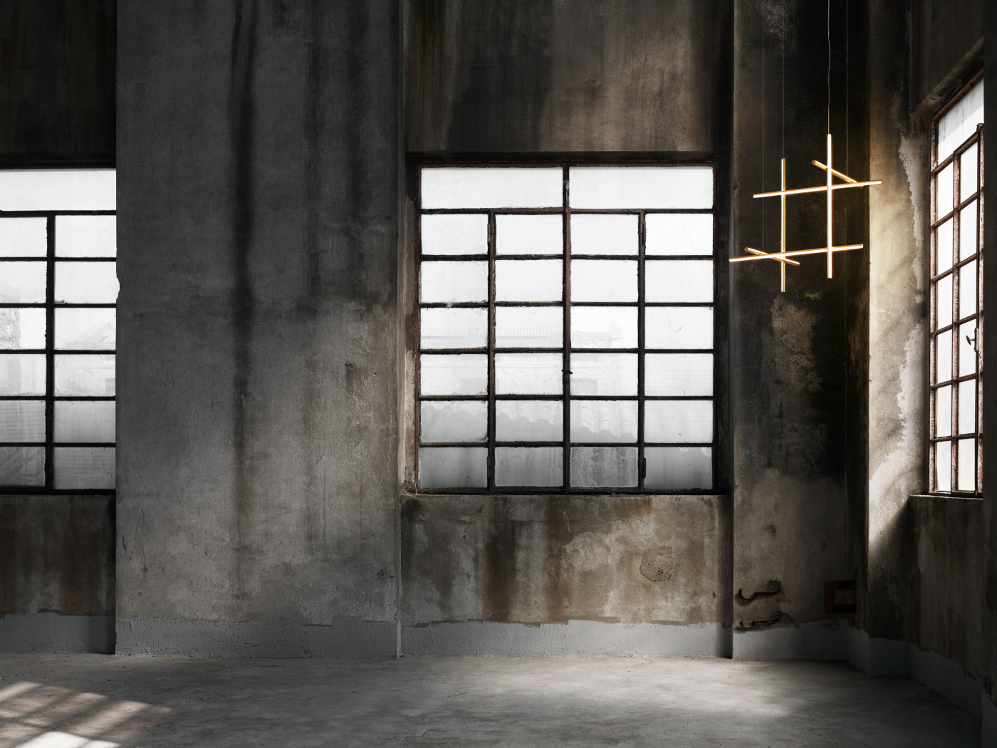 Coordinates suspension 3 champagne anastassiades flos 01