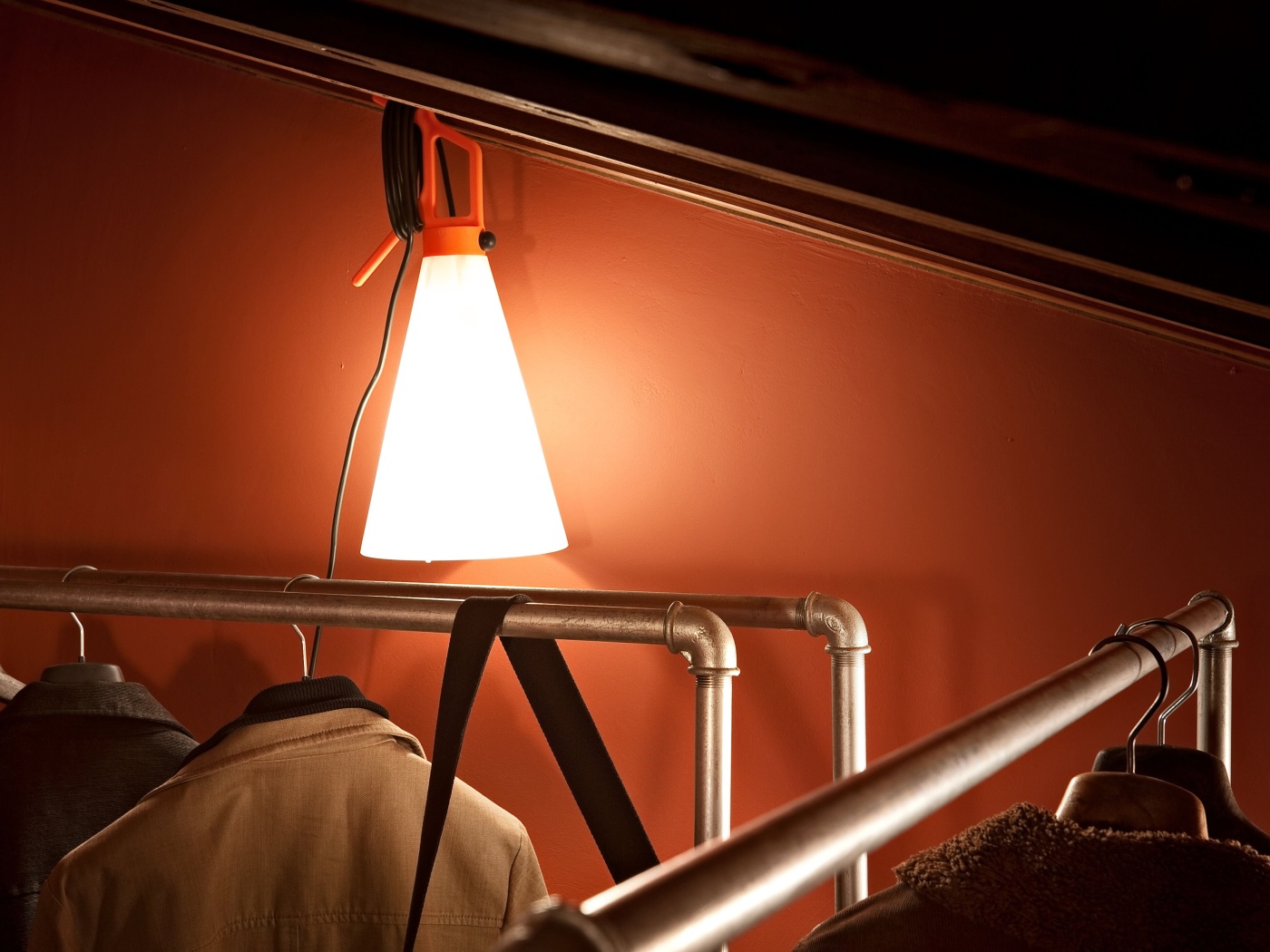 Mayday orange black table grcic flos 01