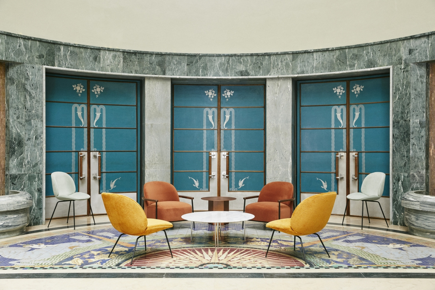 Trefle Stool Grashoppa Floor Lamp Sejour Lounge Chair Grashoppa Pendant IOI Coffee Table On