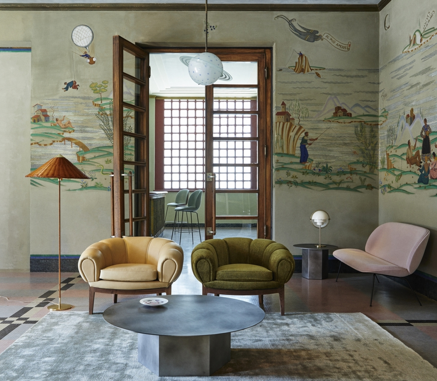 Bat Chair Adnet Circular Pacha Chair Beetle Table 5321 Lamp Turbo Pendant Adnet Alcantara Revers Sofa Multi Lite Lamp TS Console on