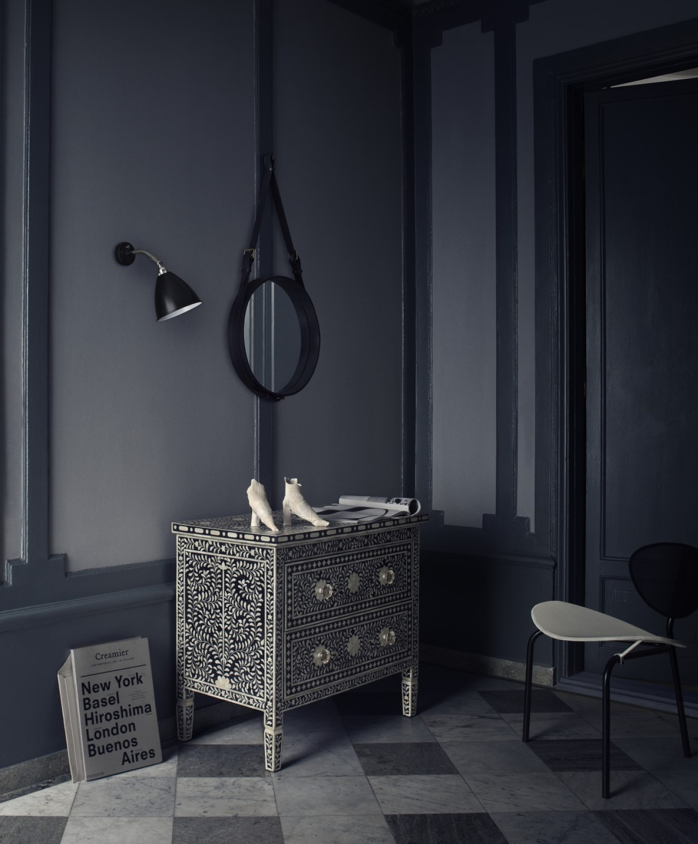 BL7 Wall Lamp 62 Dresser Adnet Wall Mirror Rectangular On